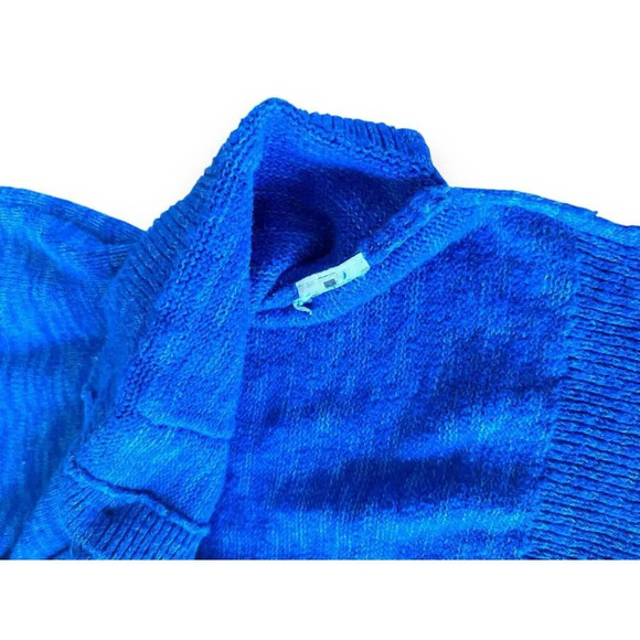 Hollister Women's Blue Knit Long Line Open Front Cardigan Sweater Size Small - Picture 8 of 13